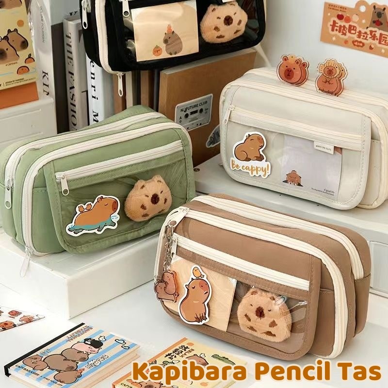 

IRIS Kapibara Tempat Pensil Sekolah/Kantor Kotak Pensil Multifungsi Kotak Perlengkapan Alat Tulis/TEMPAT PENSIL KOREA MULTI SEKAT UKURAN JUMBO