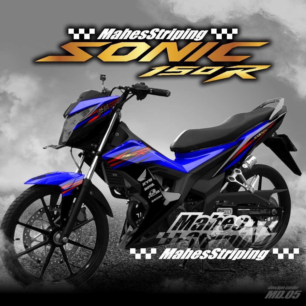 ( COD ) Decal Stiker Honda Sonic 150r Full body Terbaru - Sticker Skotlet Variasi Sonic 150 R Desain