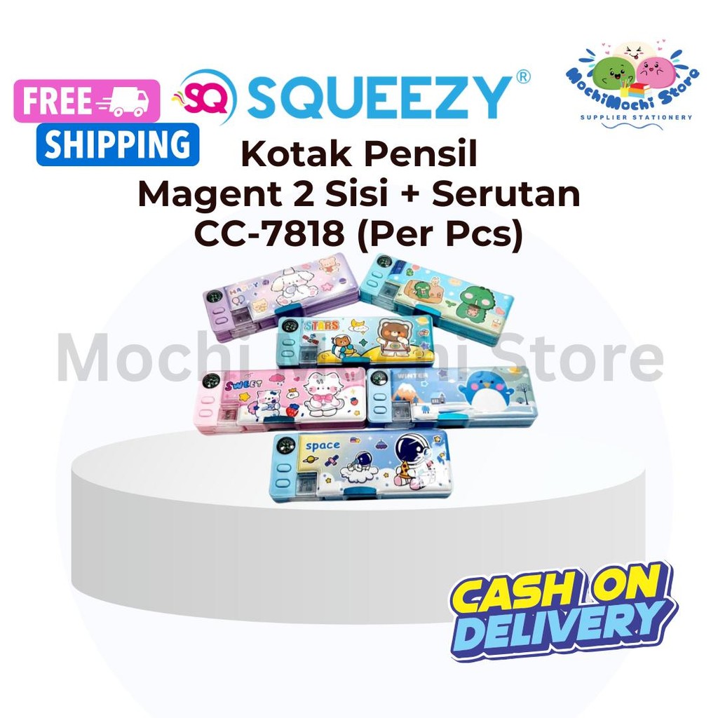 

Kotak Pensil Magnet 2 Sisi + Serutan CC-7818 | Kotak Pensil Plus Serutan | Tempat Pensil | Tempat Pensil Magnet | CC-7818
