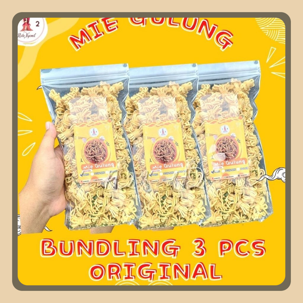 

BUNDLING Original 3PCS 230Gram MIE GULUNG CETAR