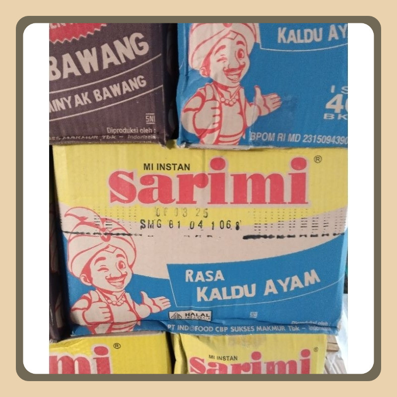 

Sarimi rebus 1 karton isi 40 bks @70 gr - 75 gr