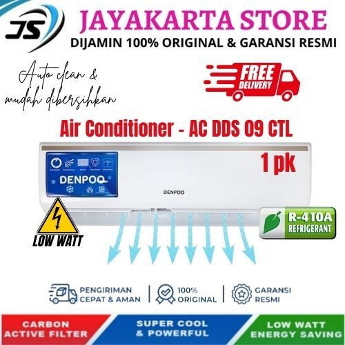 DENPOO AC SPLIT 1PK 1/2 PK PENDINGIN RUANGAN AC PORTABLE HEMAT LISTRIK OUTDOOR INDOOR BEBAS ONGKIR C