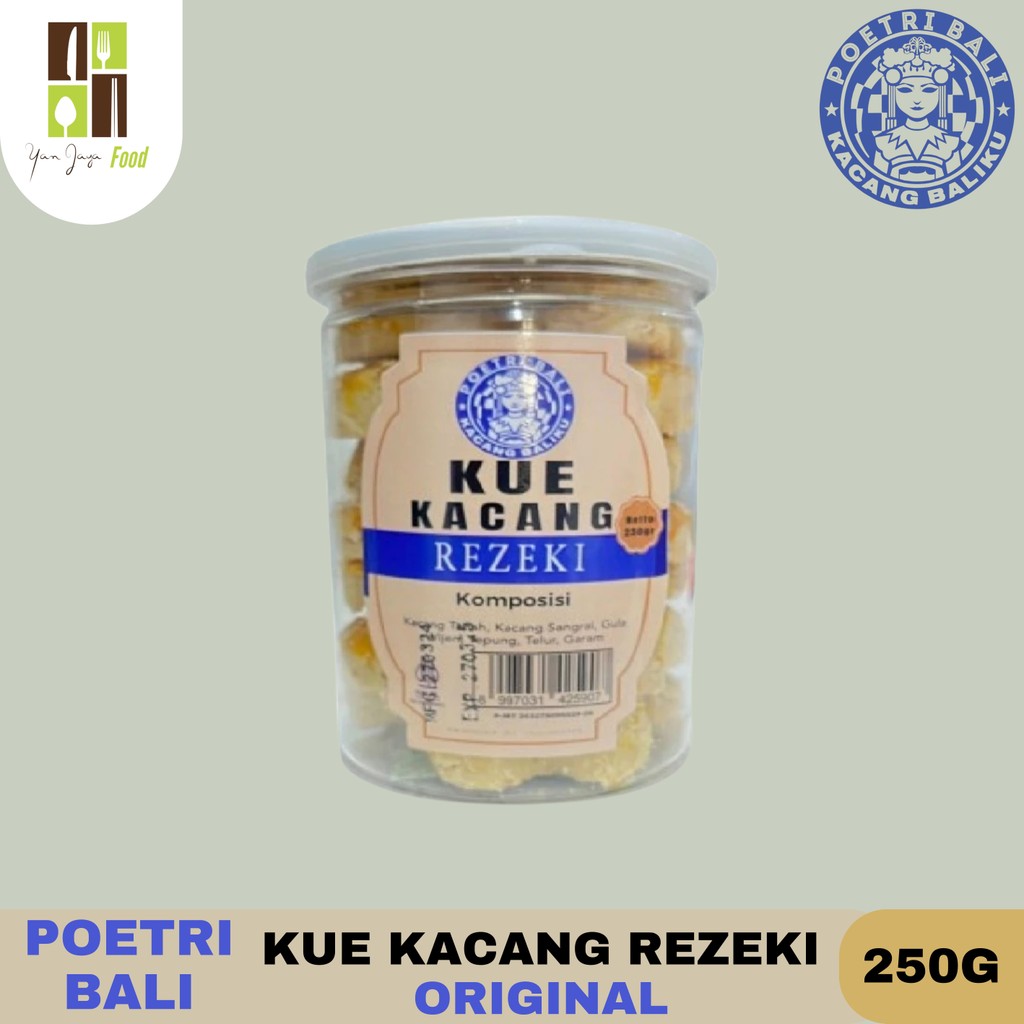 

Poetri Bali Kue Kacang Rezeki Kemasan 250g / Kue Kacang Original