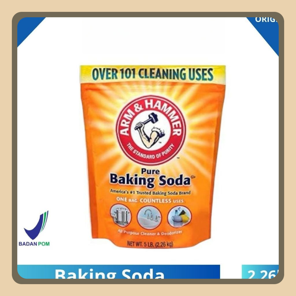 

[HALAL] BAKING SODA ASLI USA MERK ARM & HAMMER 2.27kg