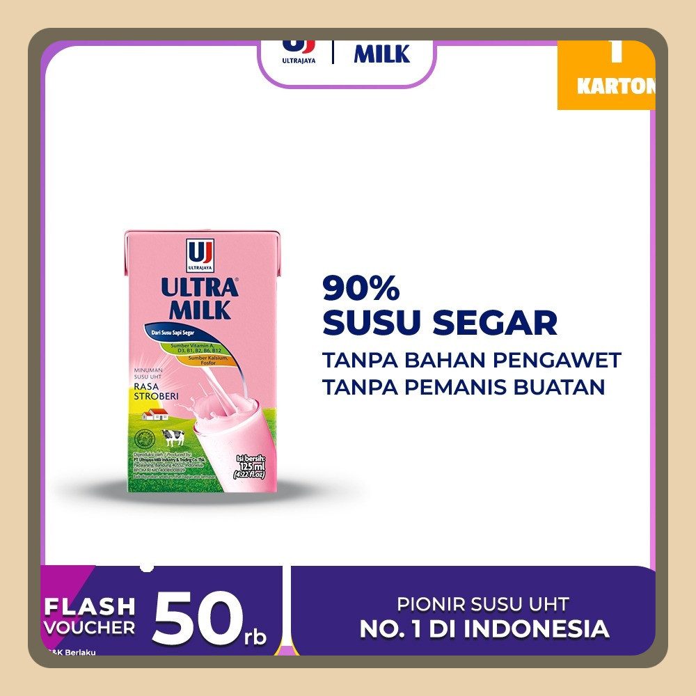 

Ultra Milk Strawberry 125 ml