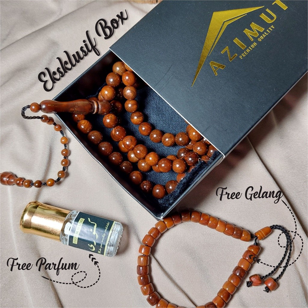 PARXETSHOP  (GRATIS EMAS) Tasbih Premium Kaukah Kokka Orginal / Tasbih Asli Kaukah Bersertifikat