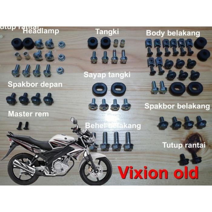 Baut fullset bodi yamaha vixion old/baut full body vixion old
