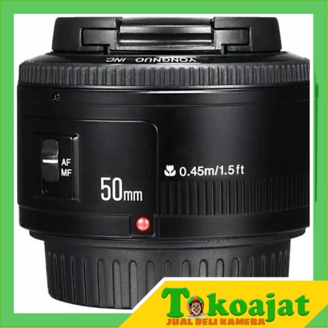 Lensa fix yongnuo 50mm f1.8 / lensa fix canon 50mm / YN 50MM
