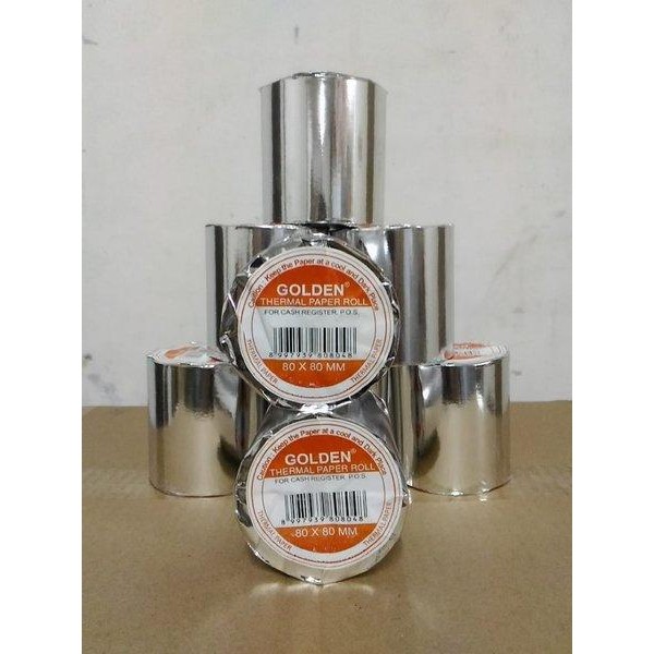 

Kertas Struk Thermal 80mm Golden 80x80 Paper Roll Struk Kasir - Golden 80x80