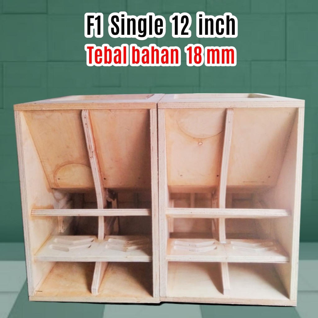 Box Speaker 12 inch  F1 tebal 18 mm  Triplek Bolong kualitas terbaik sound sistem Subwoofer Low Sub