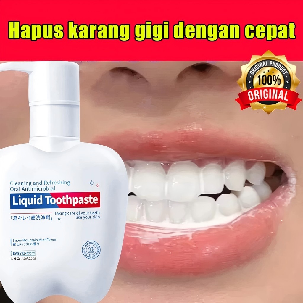 Pemutih gigi dan karang gigi penghilang karang gigi pembersih karang gigi 200g Karang Gigi Penghilan