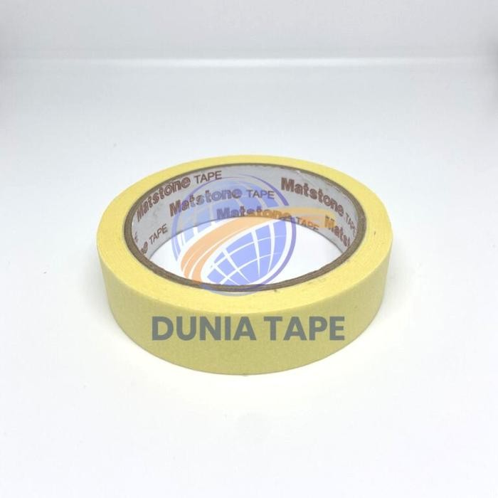 

Hu h Lakban Kertas 1 inch x 20 meter Matstone / masking tape 24mm x 20 meter