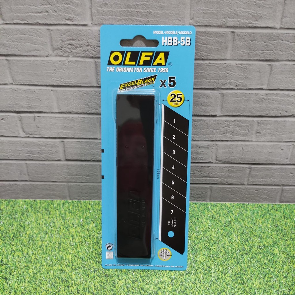 

OLFA HBB-5B Refill Pisau Cutter 25 mm (5pcs/pack) Spare Blade 25mm