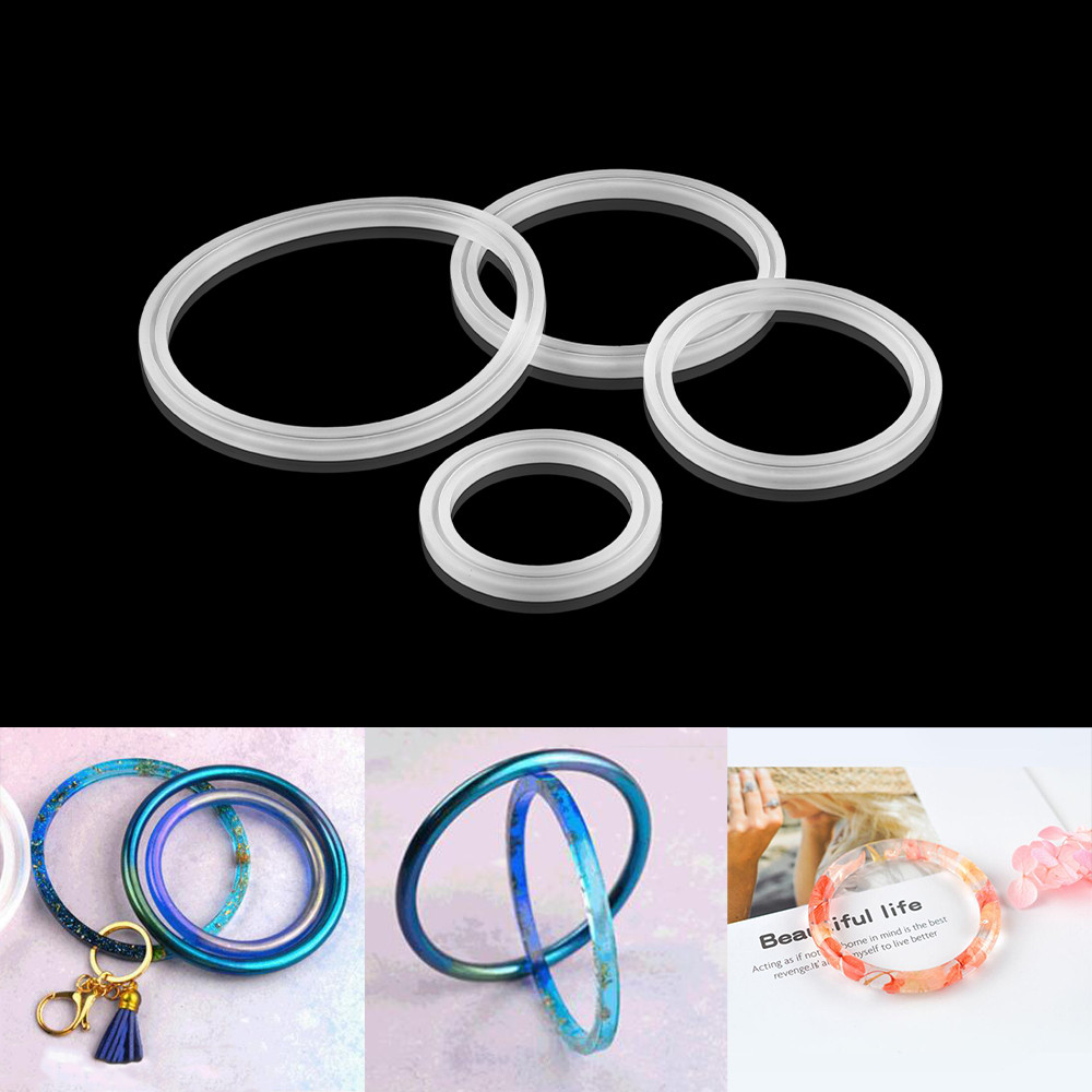 

4 Size Bracelet Resin Silicone Mold UV Resin Bracelet Epoxy Resin Molds For DIY Jewelry Making Finding Tools Supplies