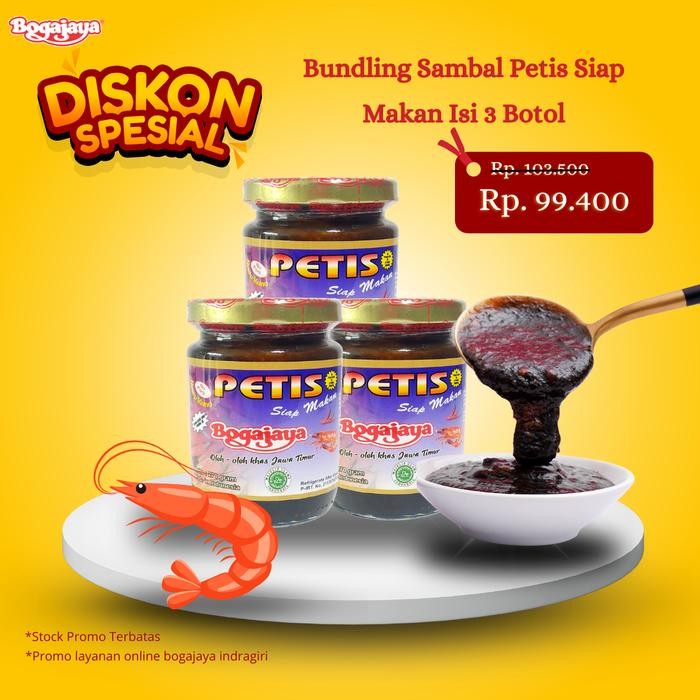 

Paket Bundling Isi 3 Sambal Petis Siap Makan Oleh Oleh Khas Surabaya [terlaris]