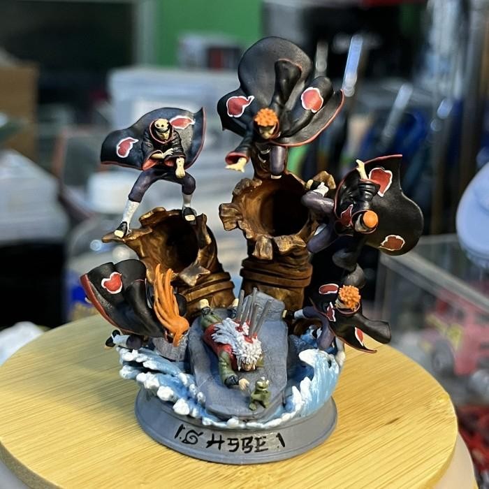 Diorama Figure jiraiya death naruto statue skala 1/64