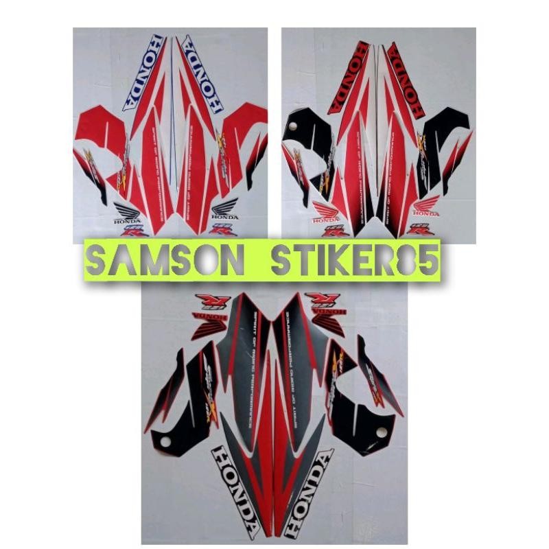 Stiker Striping Motor Honda Supra X 125R Tahun 2005-2006 Full Body Terlengkap Berkualitas Terbaik Mo