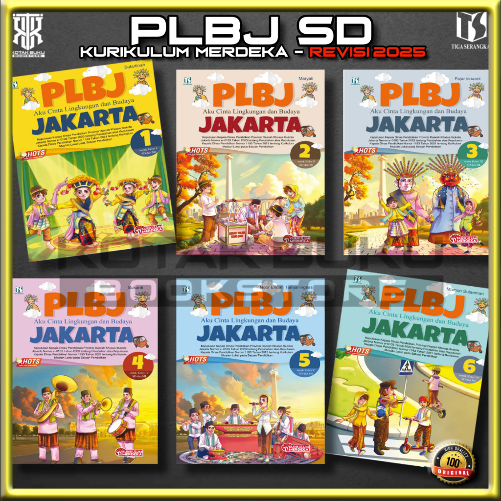 Buku PLBJ Kelas 1 2 3 4 5 6 / AKU CINTA LINGKUNGAN DAN BUDAYA  / PLBJ SD / Kurikulum Merdeka / REVIS