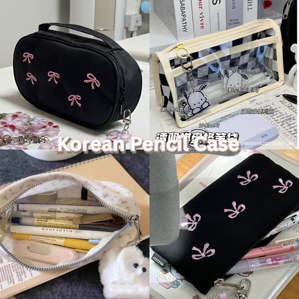 

Kotak Pensil Pouch COQUETTE AESTHETIC PENCIL CASE Edition Gwiyeo Pencil Case Stationery Bag Kawaii