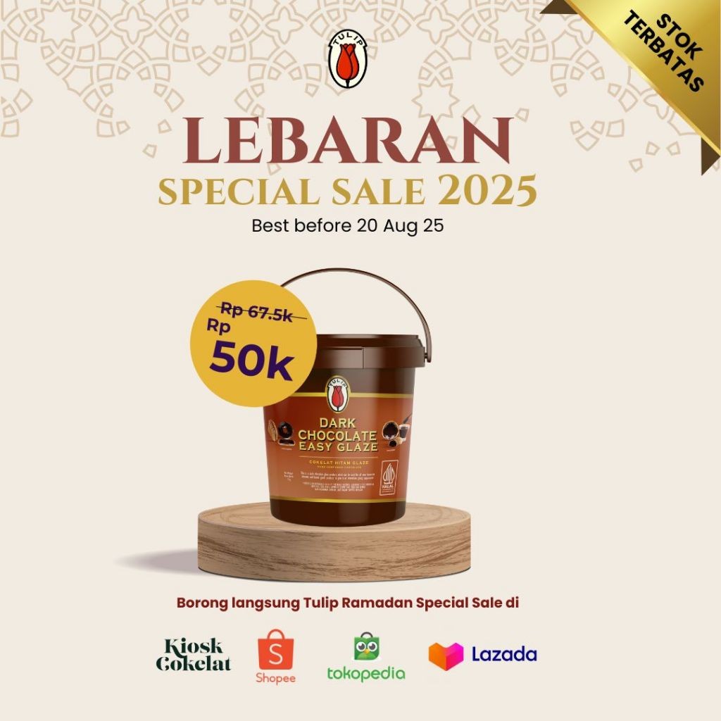 

Tulip Dark Chocolate Easy Glaze Glossy Finish