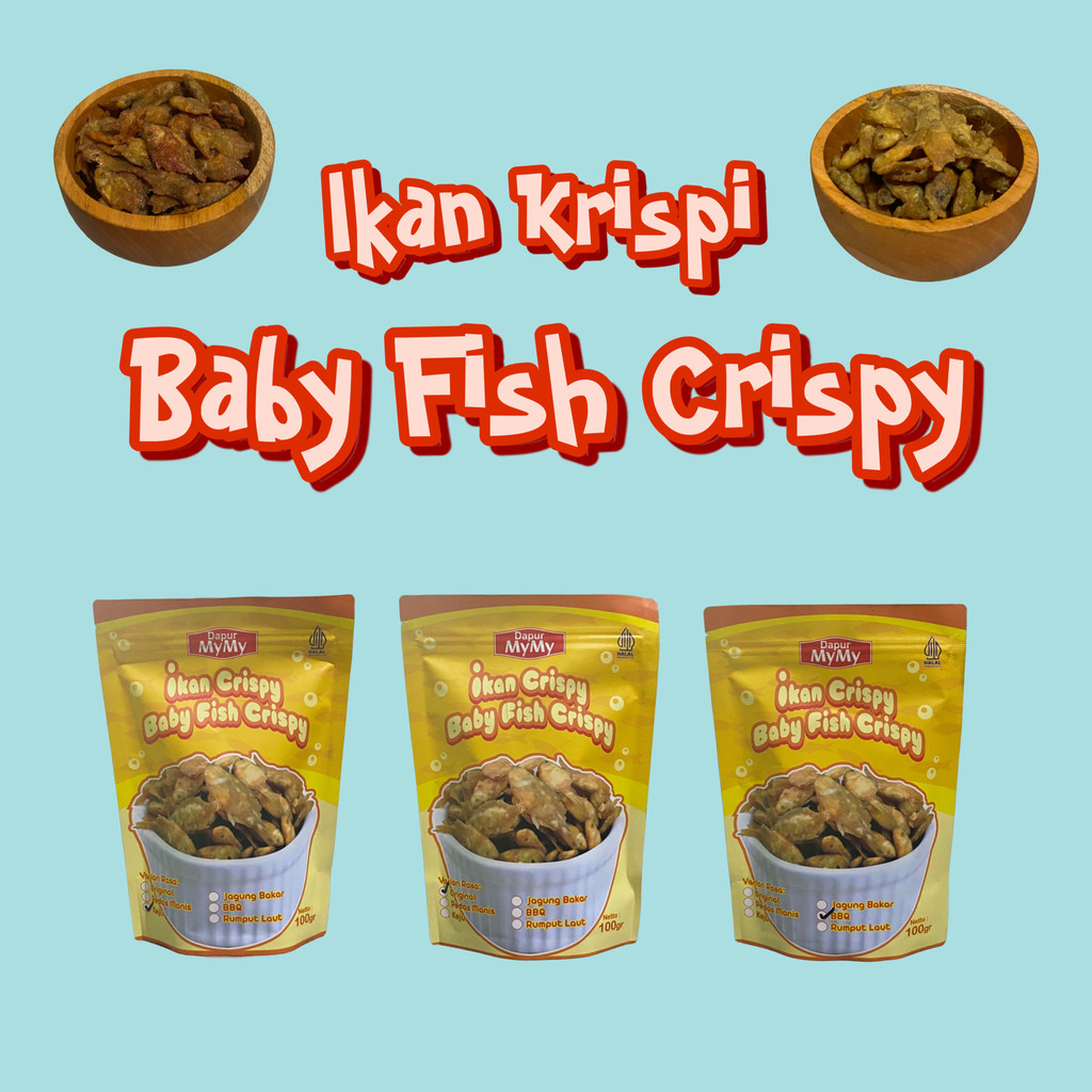 

N3V- Ikan Krispi Baby Fish Crispy Cemilan Sehat dan Pendamping Lauk Yang Berkalsium Tinggi Protein