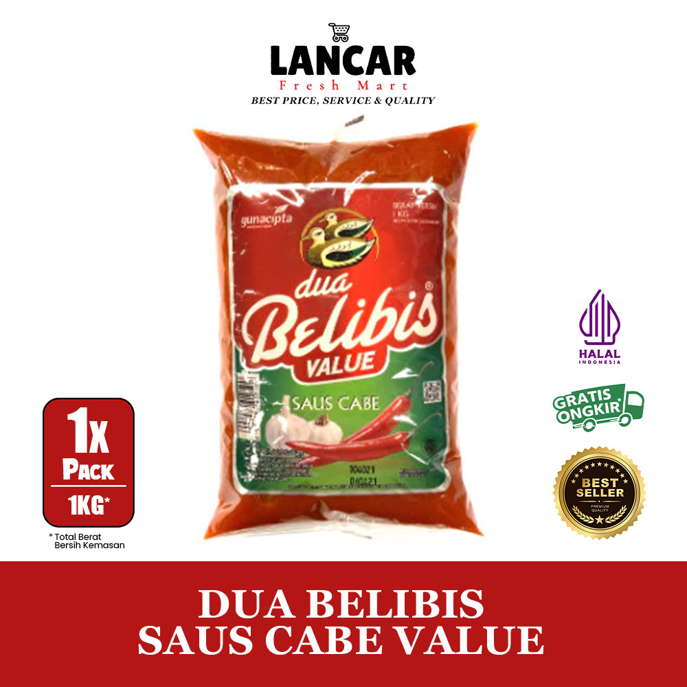 

DUA BELIBIS SAUS CABE VALUE 1KG / SAUS CABE BELIBIS VALUE 1KG