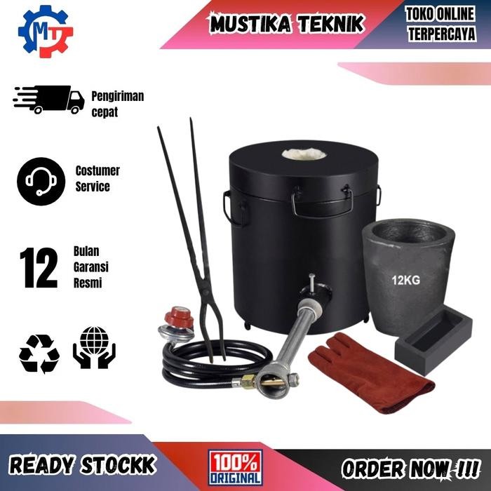 Melting Furnace Tin Silver Copper Aluminium Melting Gas Gold Melting Furnace 12 kg