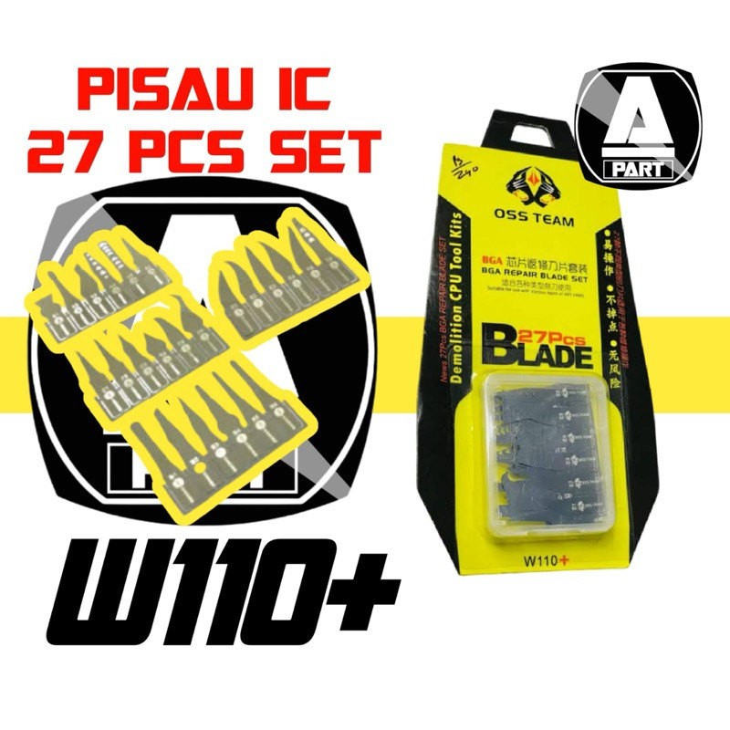 

BLADE 27 PCS PISAU IC W110+ OSS TEAM LENTUR ORIGINAL