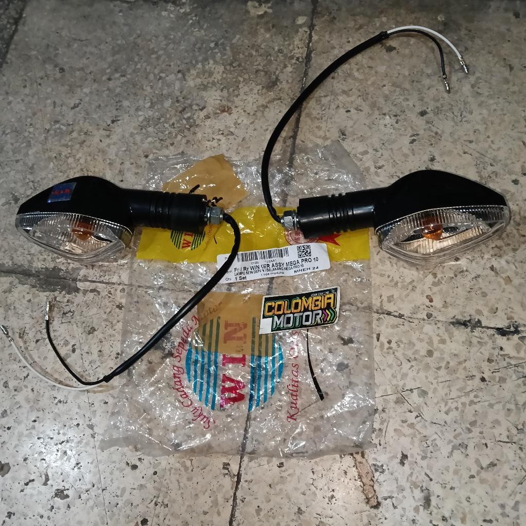 Sen depan megapro 10 Sen belakang megapro 10 Lampu sen depan megapro 10 Lampu sen belakang megapro 1