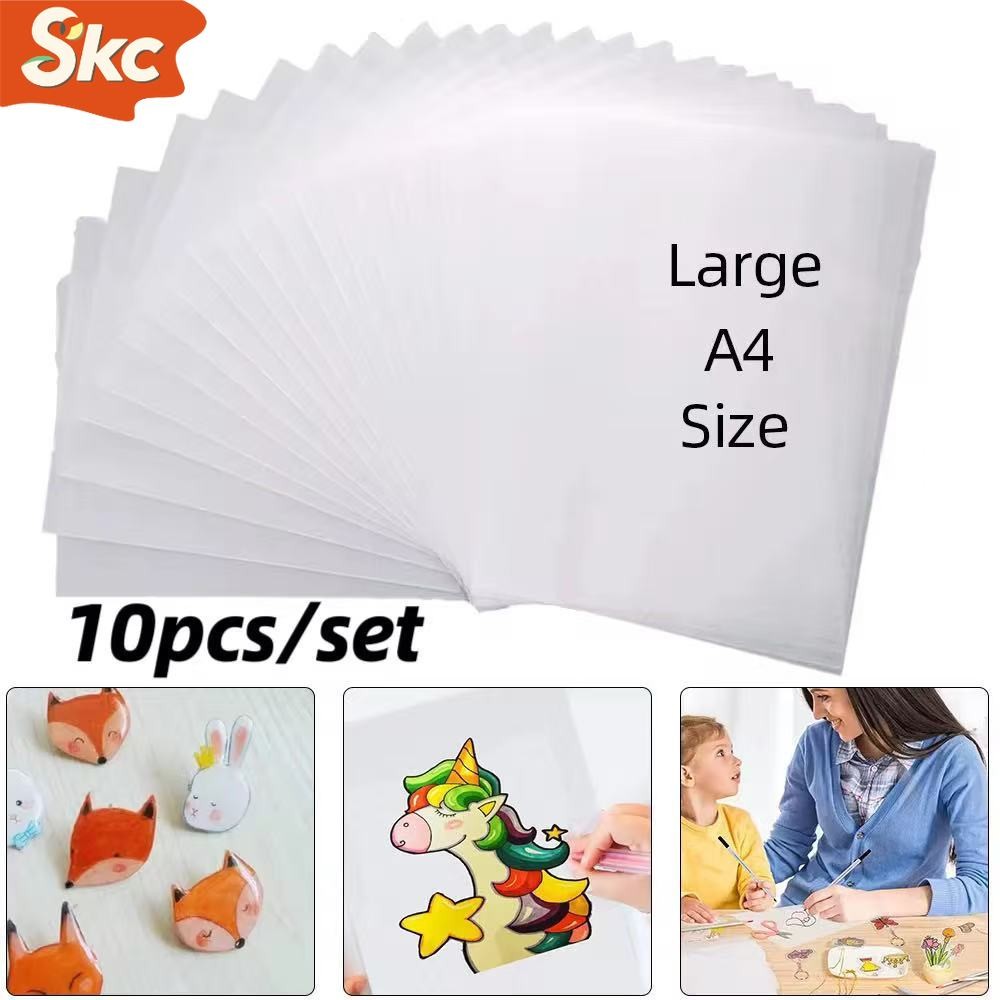 

Sy 10PCS Kertas Shrink A4 - Kertas Penyusut dengan Panas untuk DIY