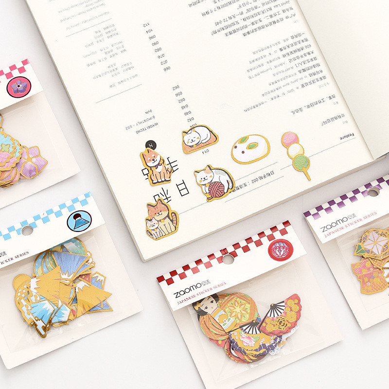 

40pcs/pack Stationery Sticker Pack Cartoon Mount Fuji Japanese Stickers Kawaii Decorative Diary Scrapbooking DIY Craft Deco