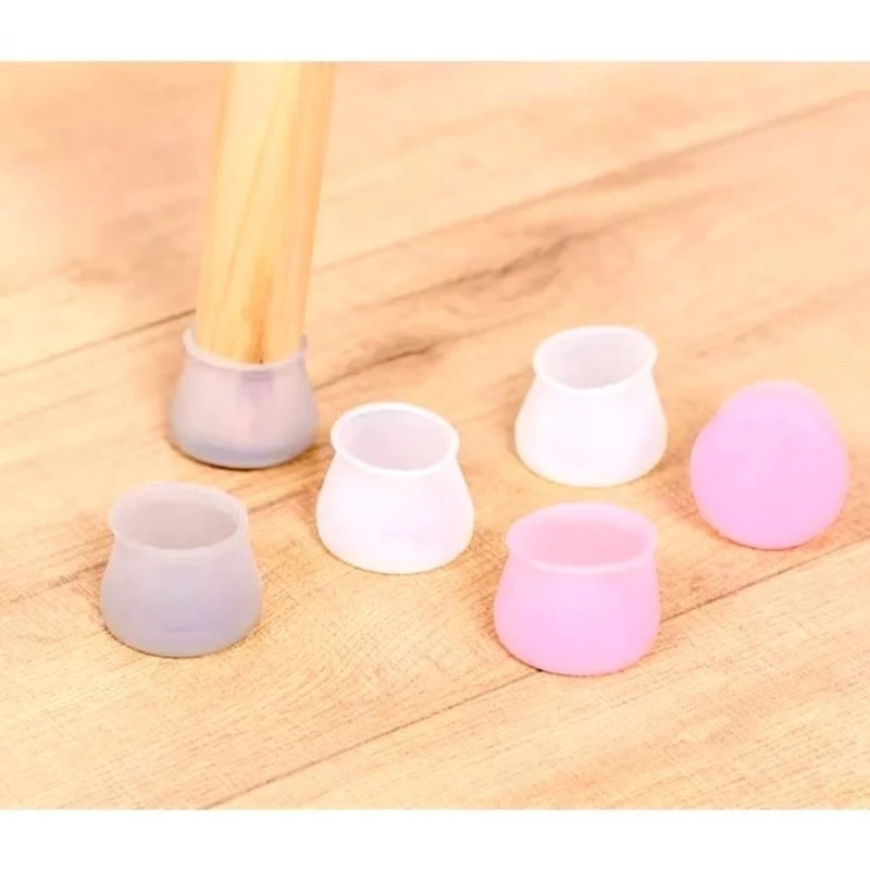 OLO49 Alas Pelindung Kaki Kursi Meja Bahan Silikon Bulat Cover Pelindung Penutup Kaki Meja Silikon
