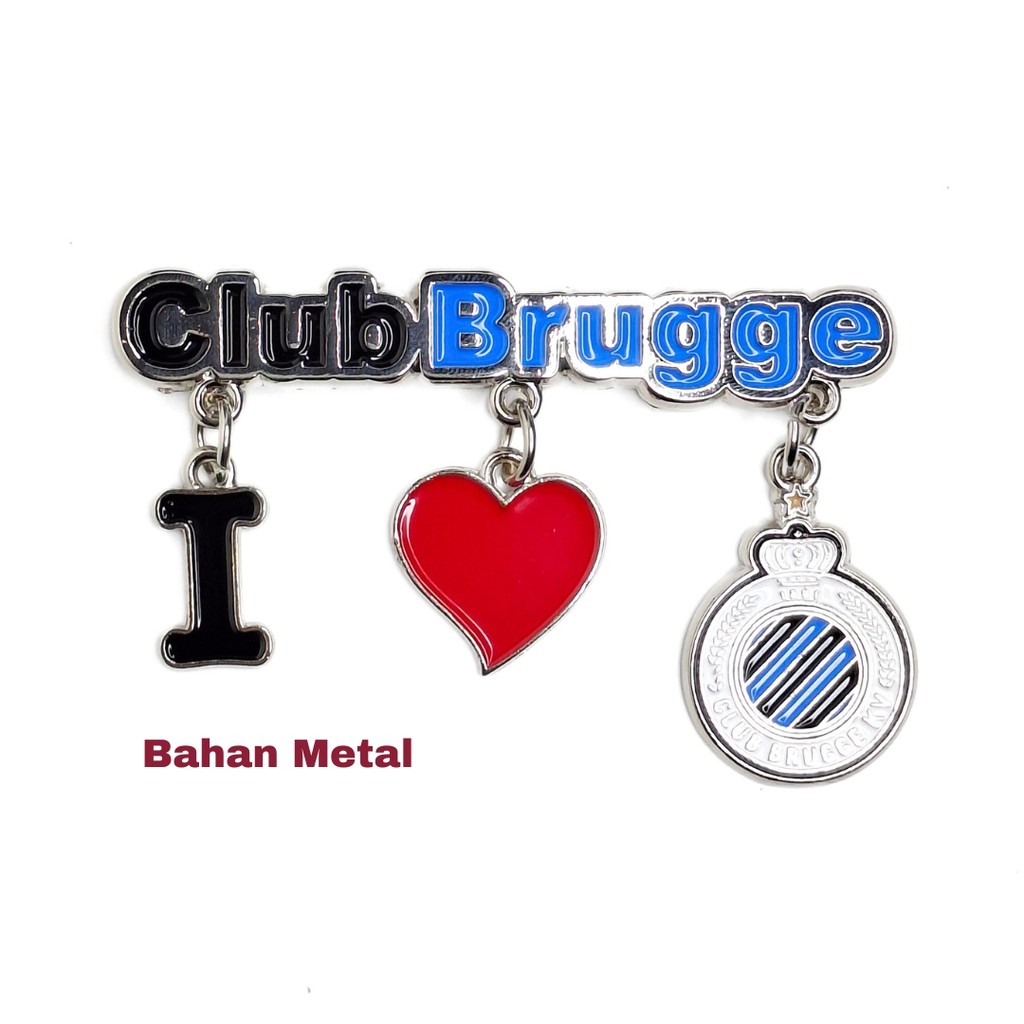 Souvenir magnet kulkas renteng Club Brugge oleh oleh Belgia cenderamata Belgium