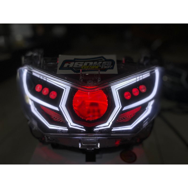 Headlamp Custom Nmax New + Holderco