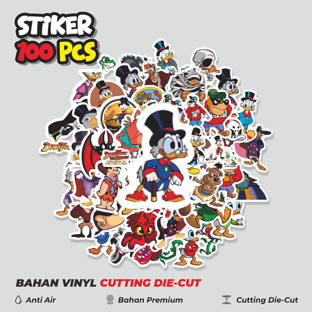 

Terbaru! 50 pcs Sticker Kartun Ducktales (Petualangan Bebek) Sticker Dekorasi Lucu Kreatif untuk Notebook, Skateboard, HP
