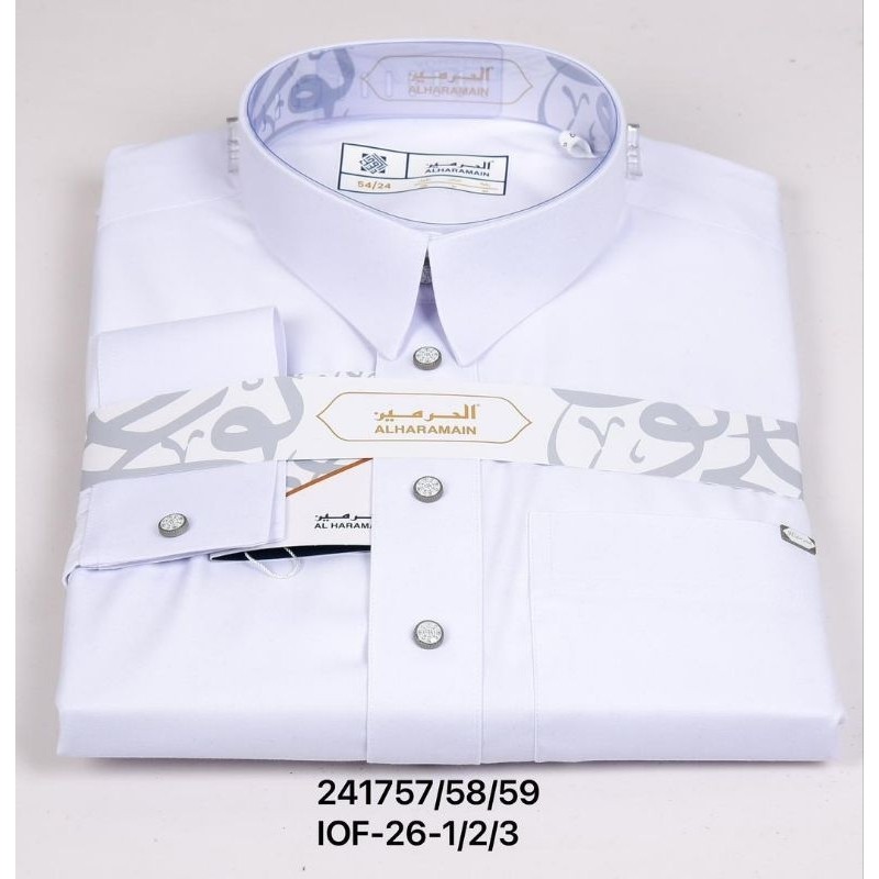 (Woll) Gamis Al Haramain Premium Kerah Kemeja Manset