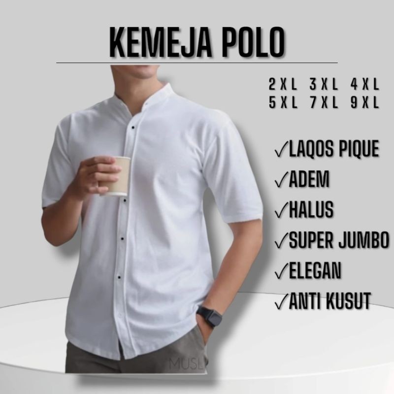 Kemeja Pria Polos Jumbo 9xl 7xl 5xl 4xl Kemeja Pria Polos M L XL