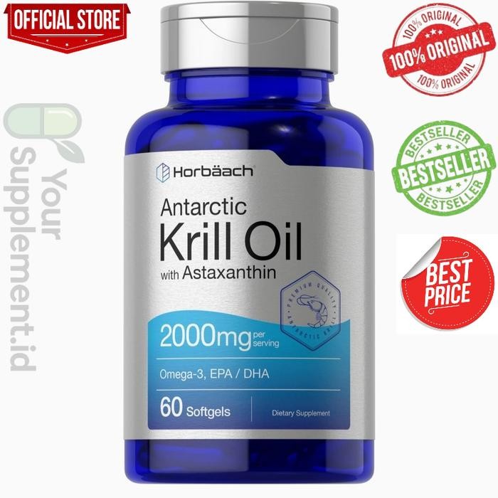 Horbaach krill oil 2000 mg per serving isi 60 softgel