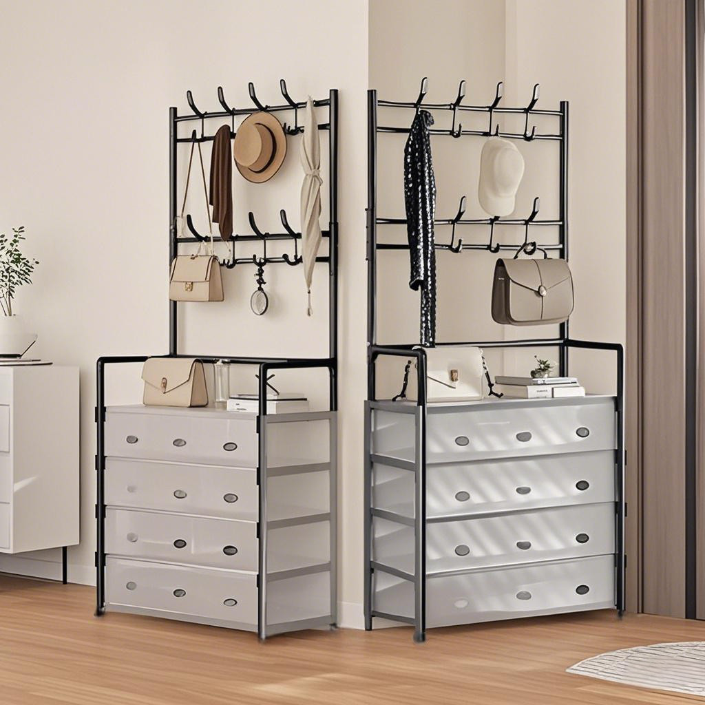 Promo 【COD&Ready to Ship】Configear Rak Sepatu Tertutup Anti Debu Serbaguna, Gantungan Tas Pakaian/Ra