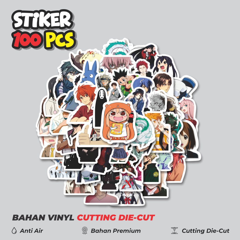 

Terbaru! 50 pcs Stiker Kartun Anime Jepang Dekorasi Lucu Kreatif untuk Notebook, Skateboard, HP