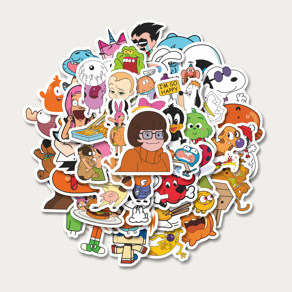 

Sticker Pack Stiker Cartoon V2 Stiker | Sticker TUMBLR | Stiker LAPTOP KOPER HELM