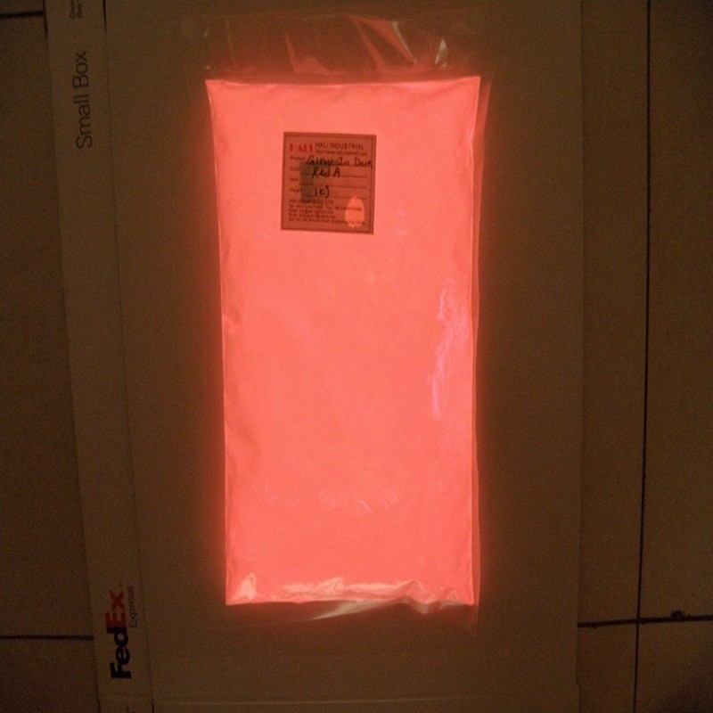 

Glow in dark powder photoluminescent pigment glow in dark pigment glow powder color: red A for paint coatings nail arts...