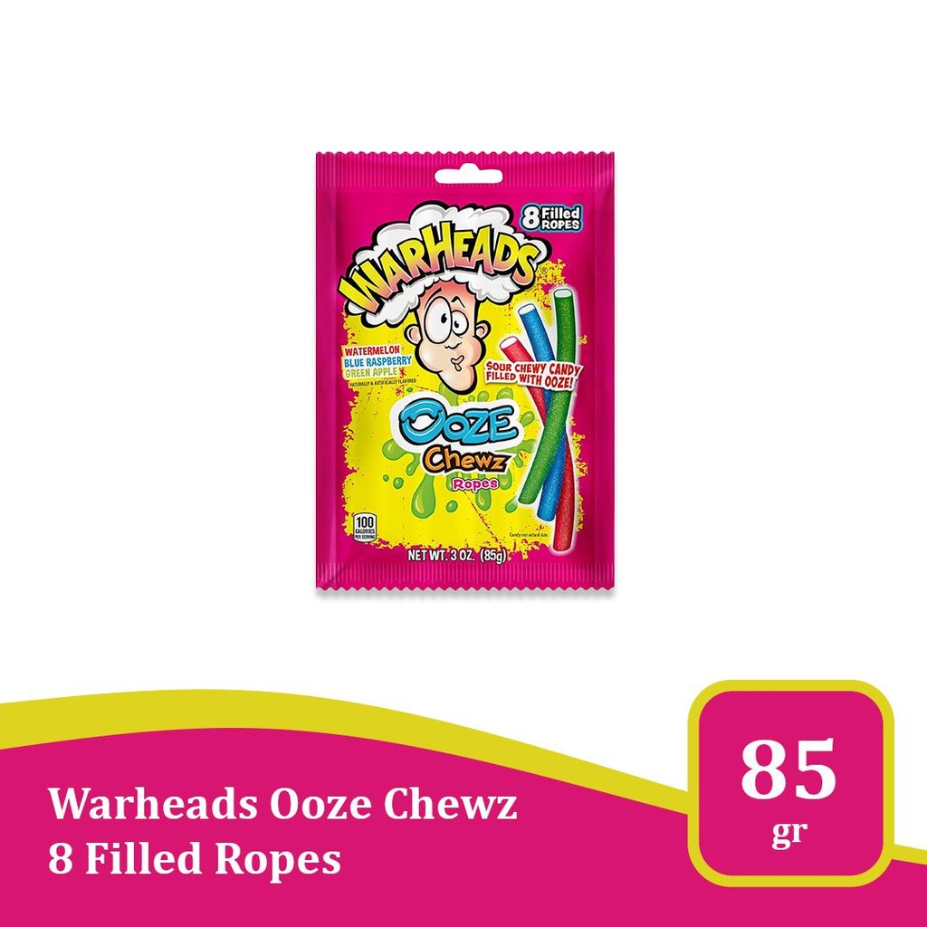

Warheads Ooze Chews 3 oz Bag - permen kenyal asam USA