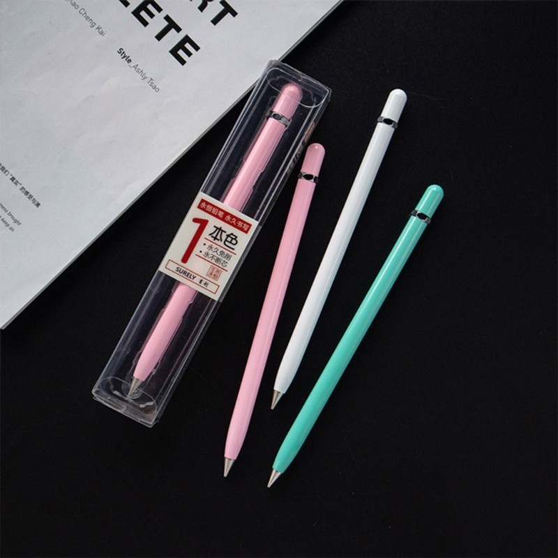 

Erasable Everlasting Pen Metal Inkless Pencil No Sharpening Sketch Pencil Gift Pen for Boy F