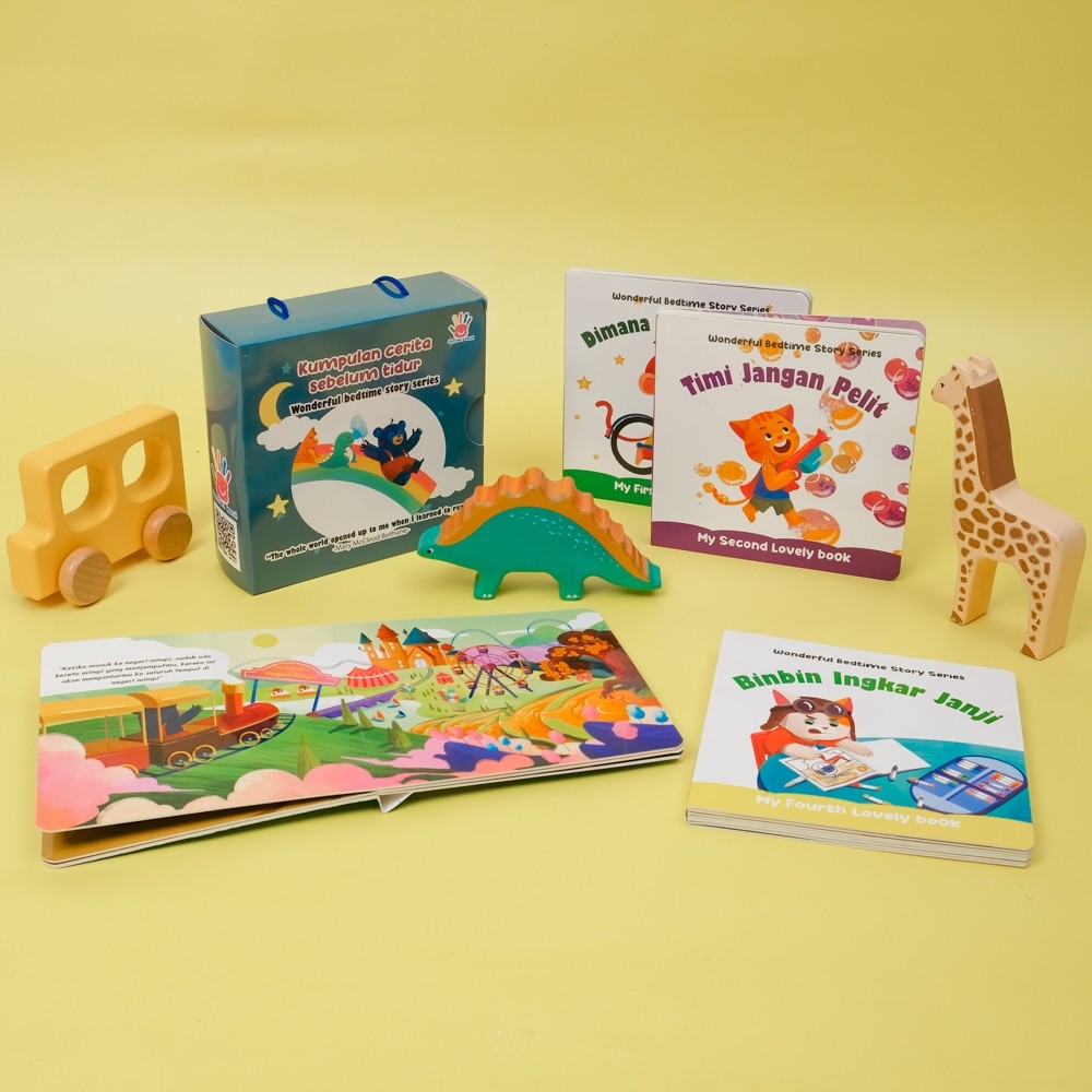 

JEMARI KECIL Paket 4 Buku Dongeng Sebelum Tidur Board Book Anak