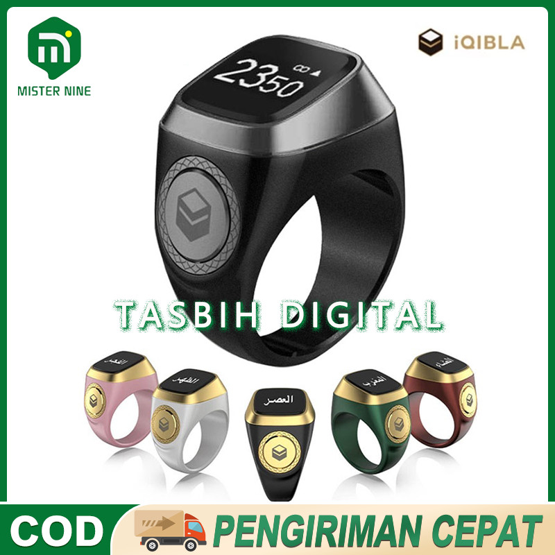 Iqibla Smart Tasbih Digital Ring Tally Counter Ring Zikr1 Ring Digital Cincin Tasbih Muslim Digital 