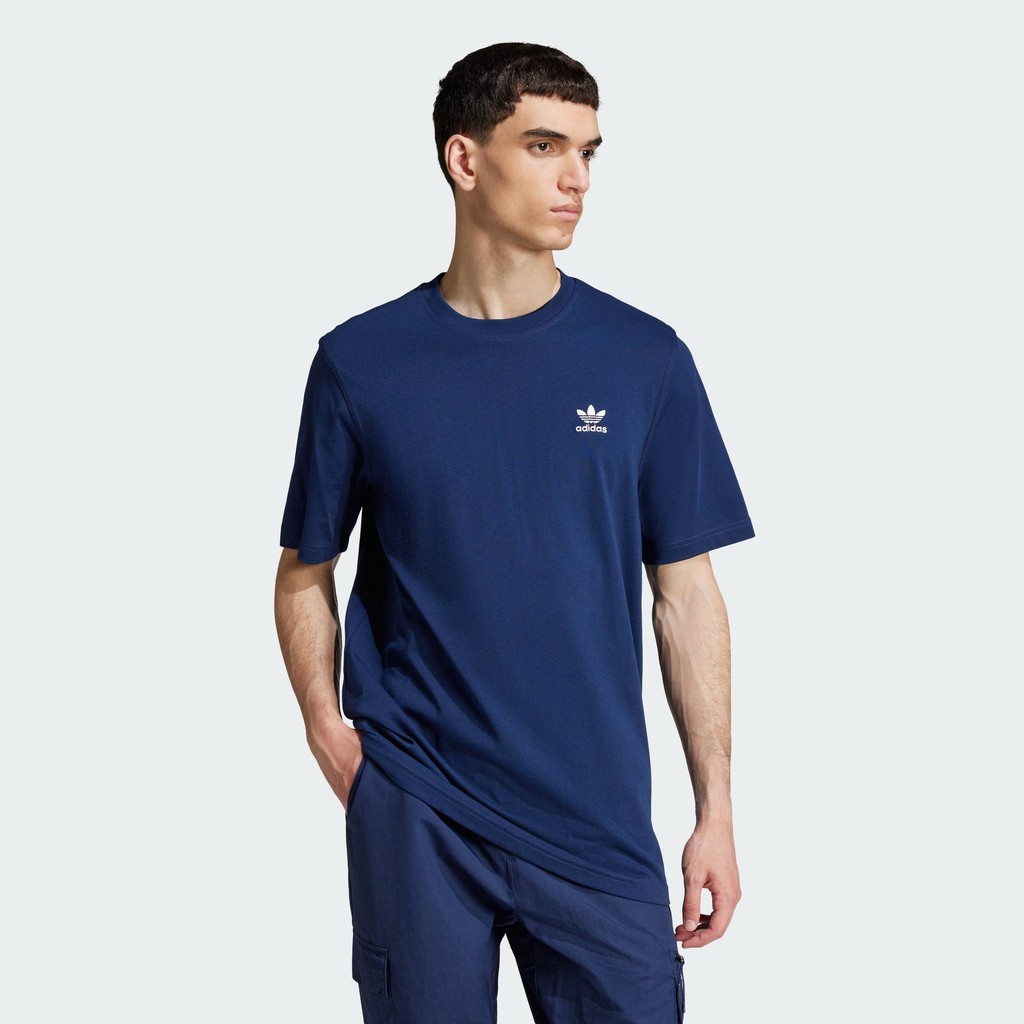 adidas Lifestyle Trefoil Essentials Tee Men Blue JC9989