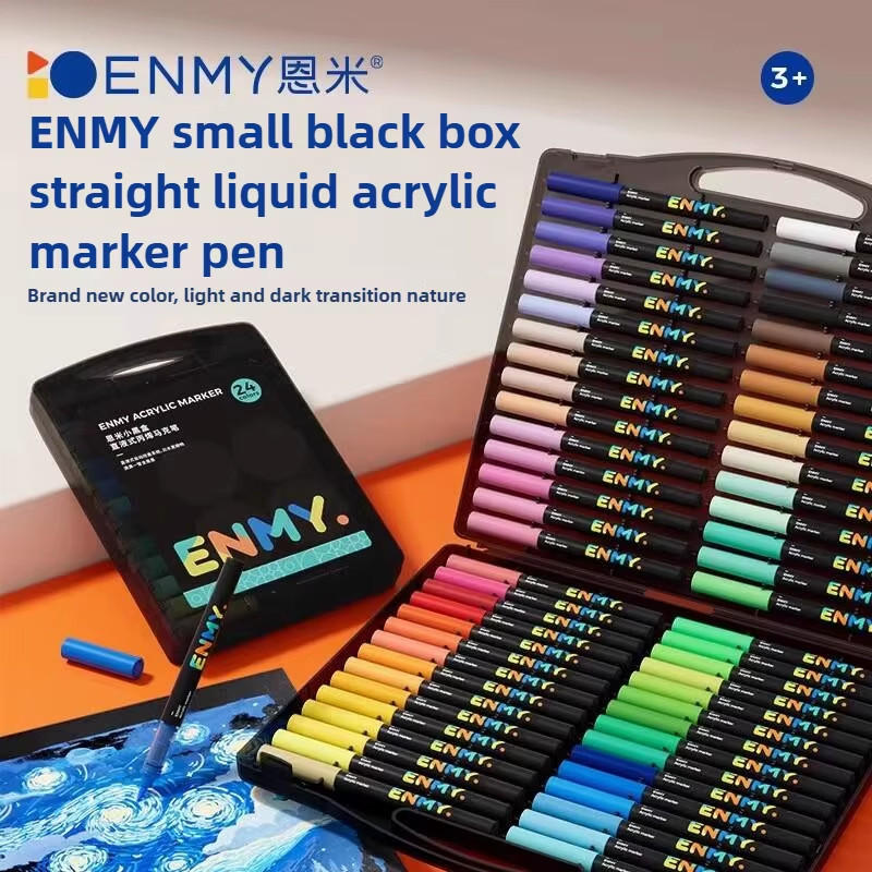 

ENMY Spidol Akrilik Cair 60 Warna Tip Lembut Opak Bisa Diblend utk Seni Sekolah