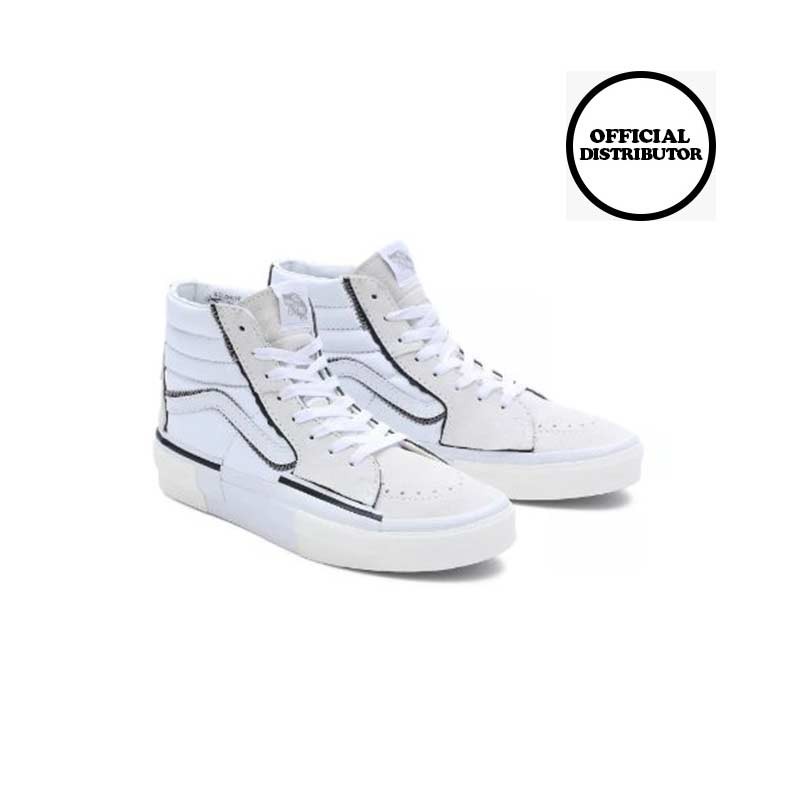 Vans SK8-Hi Reconstruct Sepatu Sneakers Unisex - True White [VN0005UKW00]