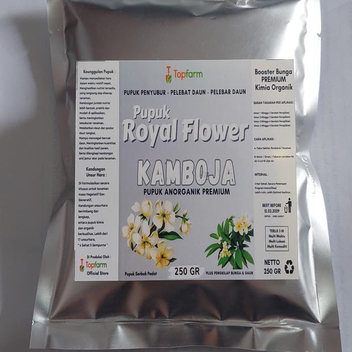 Pupuk Kamboja Serbuk - Pupuk Penyubur dan Pelebat Bunga Kamboja / Pupuk Bunga Kamboja / Pupuk Peleba